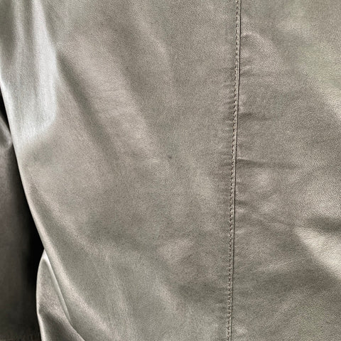 Blouson bomber ALLSAINTS en cuir d'agneau vert olive taille M