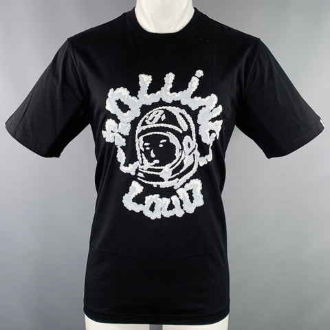 BILLIONAIRE BOYS CLUB Size M Rolling Loud Smoke Black Grey Cartoon Cotton Short Sleeve T-shirt