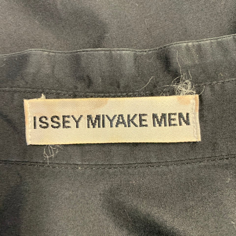 ISSEY MIYAKE Size L Black Cotton One Pocket Long Sleeve Shirt