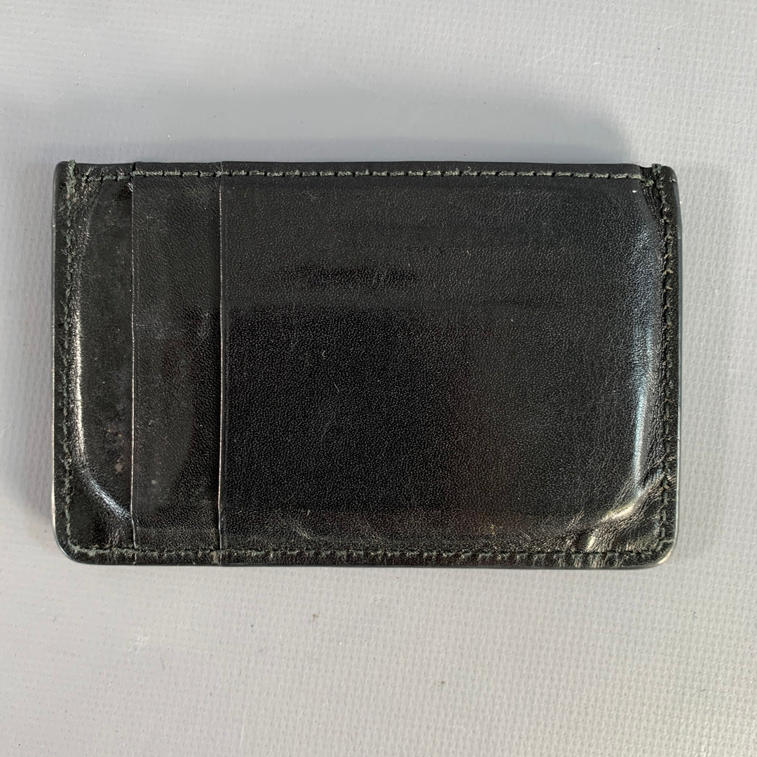 ALEXANDER MCQUEEN Black Textured Leather Wallet