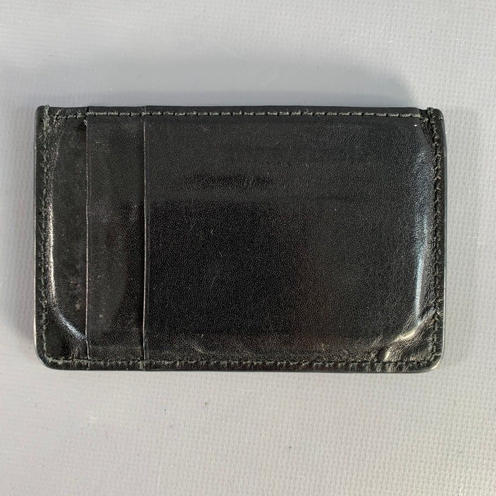 ALEXANDER MCQUEEN Black Textured Leather Wallet