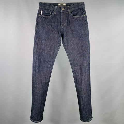 J.BRAND Taille 31 Jean Tyler Bleu Indigo en Coton Selvedge