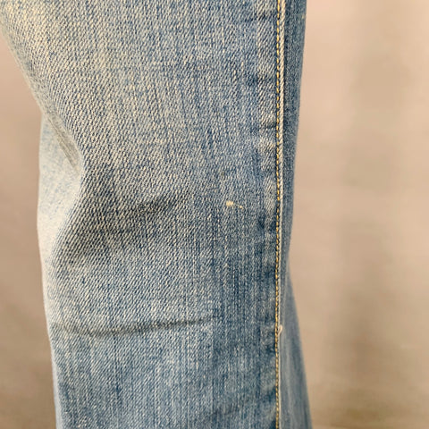 ARISTOCRAT Size 29 Blue Cotton Blend Washed Five Pockets Flared Jeans