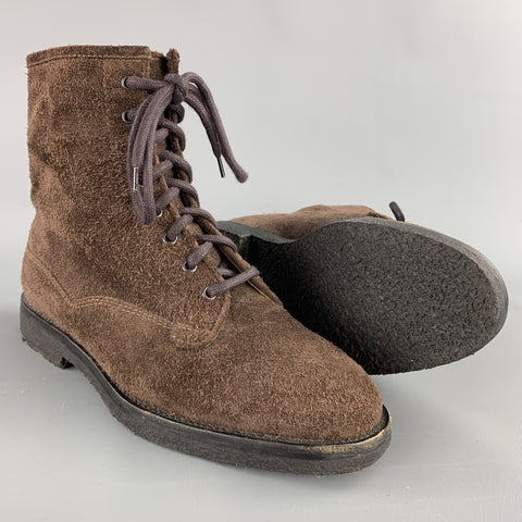 CHRISTIAN KIMBER Size 7 Brown Suede Crepe Sole Boots