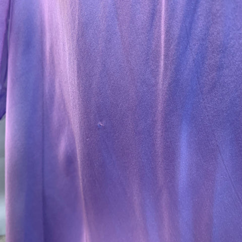 BADGLEY MISCHKA Size S Purple Lilac Silk Iridescent Halter Evening Gown