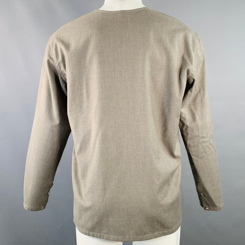 CHRISTOPHE LEMAIRE Size XS Grey Heather Virgin Wool Cashmere Crew Neck Pullover