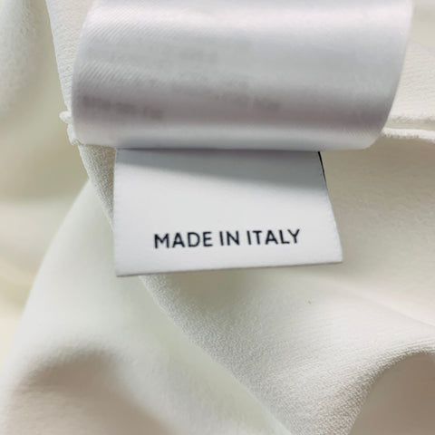 SALVATORE FERRAGAMO Taille S Débardeur décontracté en mélange de viscose blanche
