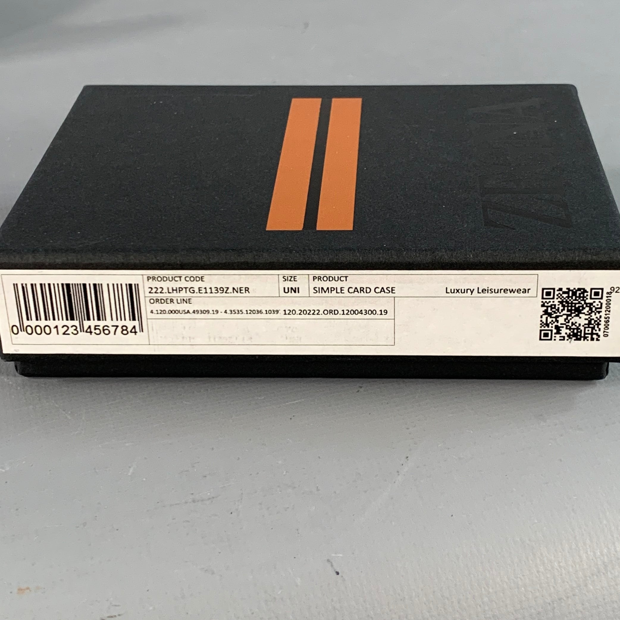 ERMENEGILDO ZEGNA One Size Black Textured Woven Leather Card Case