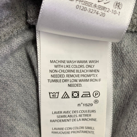 RALPH LAUREN Size M Grey Knit Cotton Button Down Long Sleeve Shirt