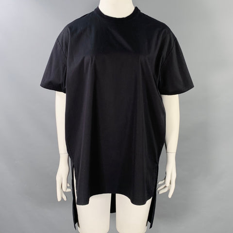 GIVENCHY Size L Black Cotton Crew Neck T-Shirt
