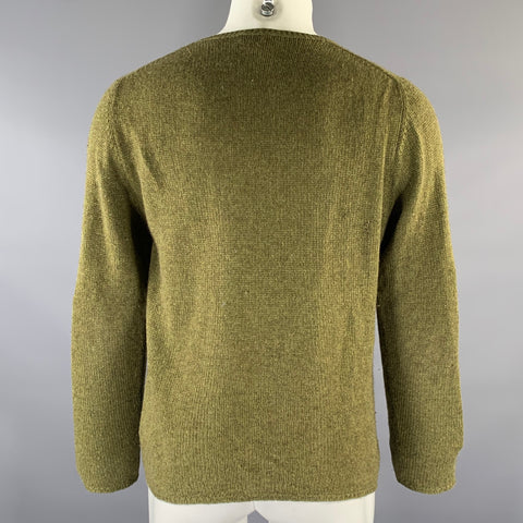 PRADA Pull léger en cachemire tricoté vert olive Taille S