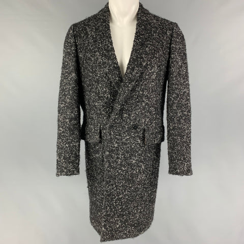 PS by PAUL SMITH Size S Black Grey Tweed Wool Blend Coat
