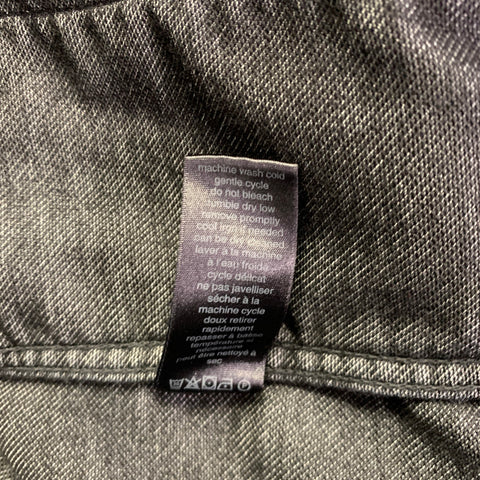 JOHN VARVATOS * U.S.A. Size L Black Cotton Blend Hooded Jacket