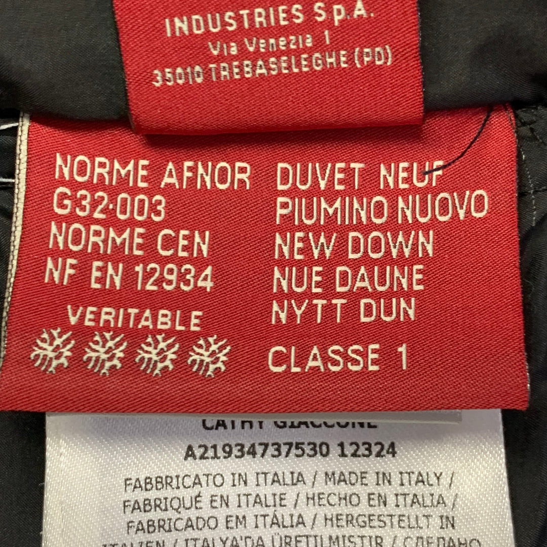 MONCLER by GIAMBATTISTA VALLI Size XS Cathy Navy Faux Fur Zip Pockets Coat