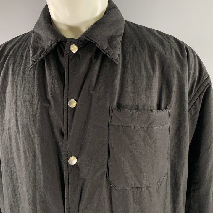 JOHN ELLIOTT Size S Black Cotton Shirt Jacket Long Sleeve Shirt