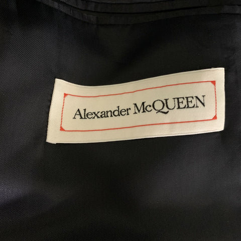 ALEXANDER MCQUEEN Chest Size 42 Black White & Grey Clouds Wool silk Sport Coat
