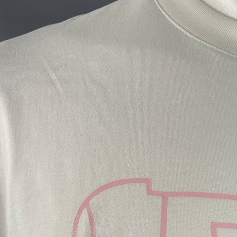 GIVENCHY 2020 Size M Lunar New Year White Pink Rat Print Cotton Crew Neck T-shirt