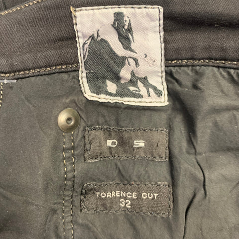 DRKSHDW Size 32 Torrence Cut Black Cotton Blend Button Fly Jeans