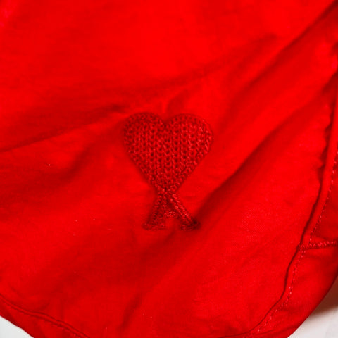 AMI by ALEXANDRE MATTIUSSI Size S Red Polyamide Drawstring Shorts