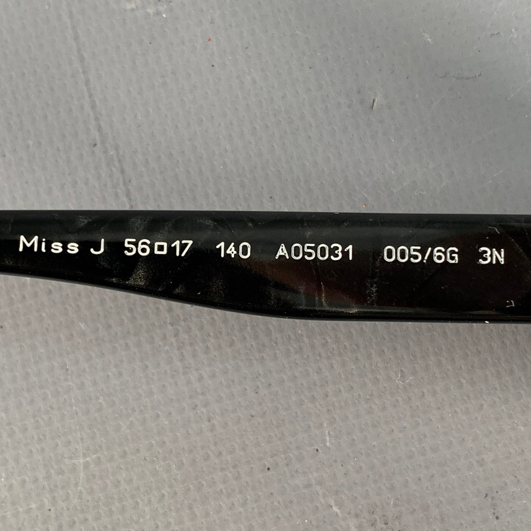 ALAIN MIKLI Miss J Black Acetate Cat Eye Sunglasses