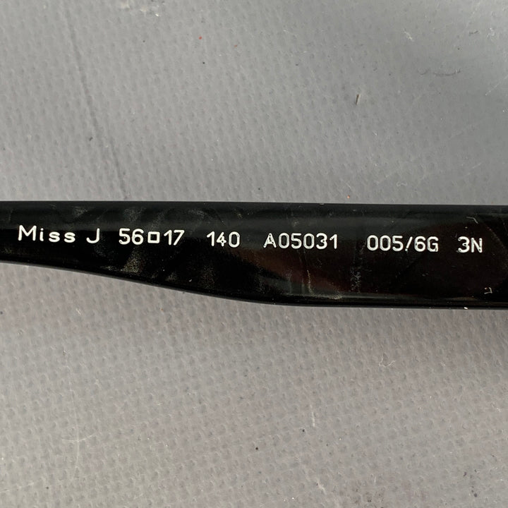 ALAIN MIKLI Miss J Black Acetate Cat Eye Sunglasses