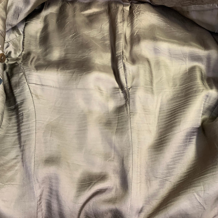 CoSTUME NATIONAL Size 38 Brown Textured Cotton Metal Blend Velvet Notch Lapel Jacket