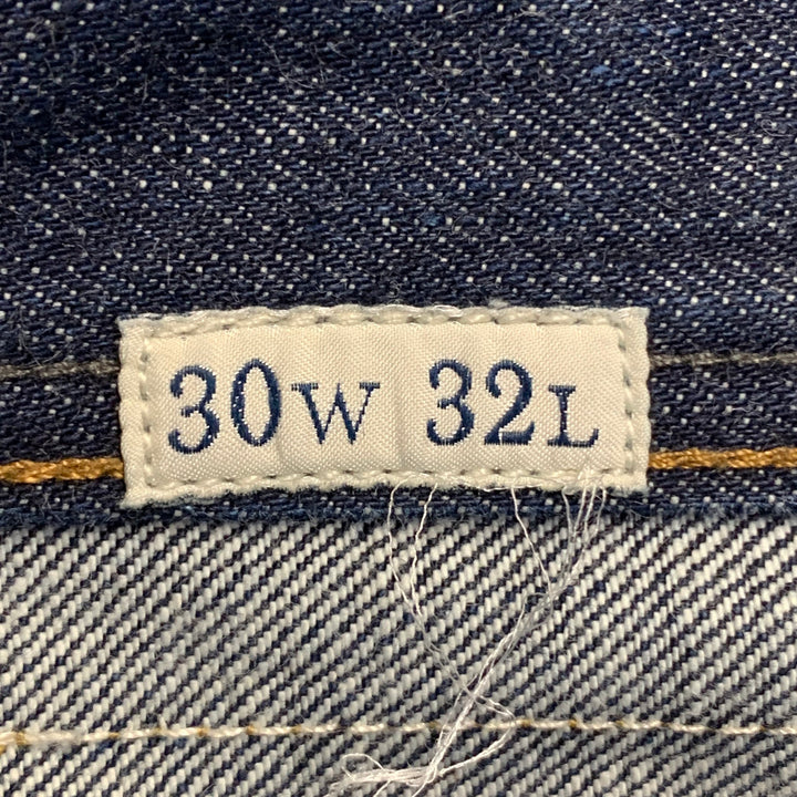 WALLACE & BARNES Size 30 Indigo Denim Twill Tapered Carpenter Jeans