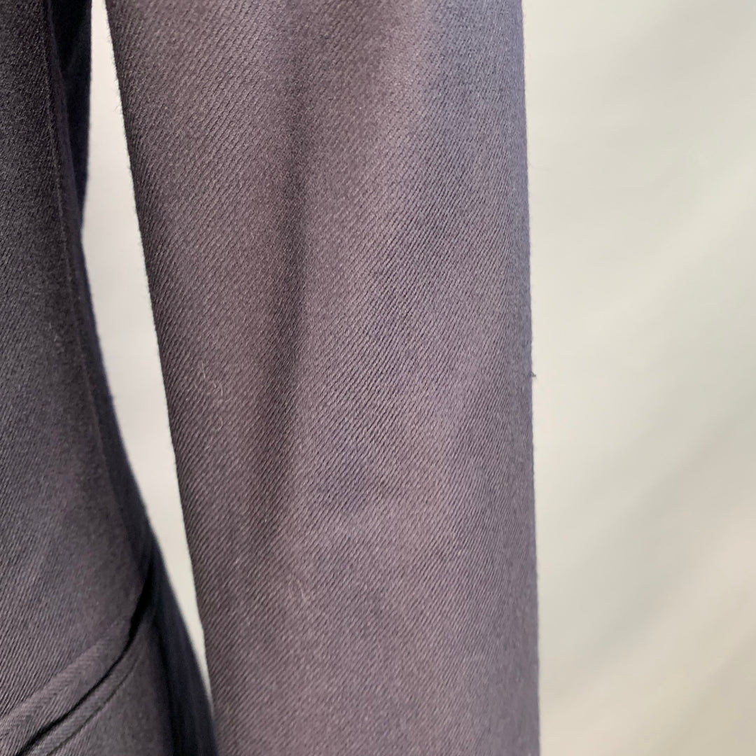 ERMENEGILDO ZEGNA Size 40 Regular Navy Wool Twill Notch Lapel Sport Coat