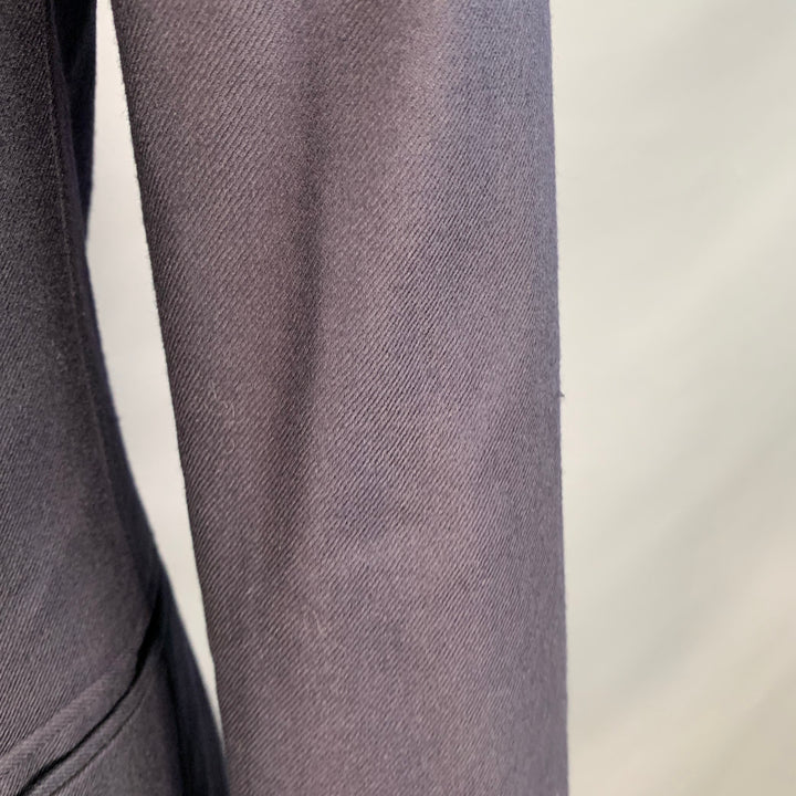 ERMENEGILDO ZEGNA Size 40 Regular Navy Wool Twill Notch Lapel Sport Coat