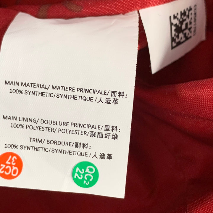 EASTPAK x RAF SIMONS SS18 Blade Runner Red Clear PVC Snaps Backpack