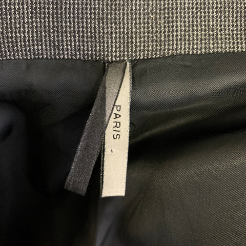 DIOR HOMME Chest Size 40 Grey Black Heather Wool Nehru Collar Sport Coat
