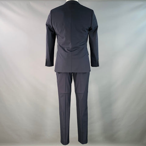 J.CREW Size 36 Short Ludlow Navy Wool Slim Fit Notch Lapel Suit
