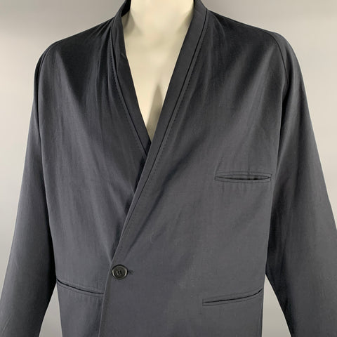 LEMAIRE Chest Size XL Navy Shawl Jacket