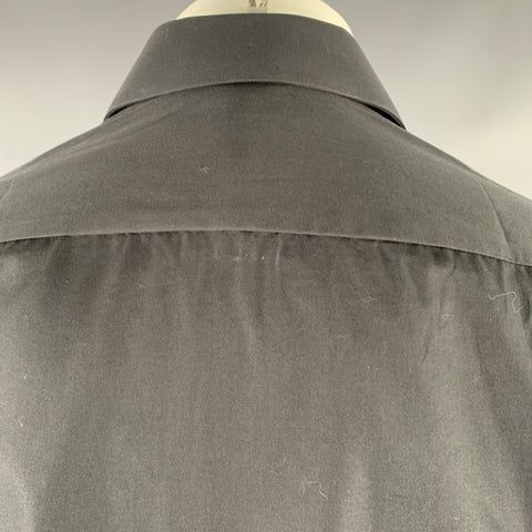 HUGO BOSS Size M Black Cotton Button Up Long Sleeve Shirt