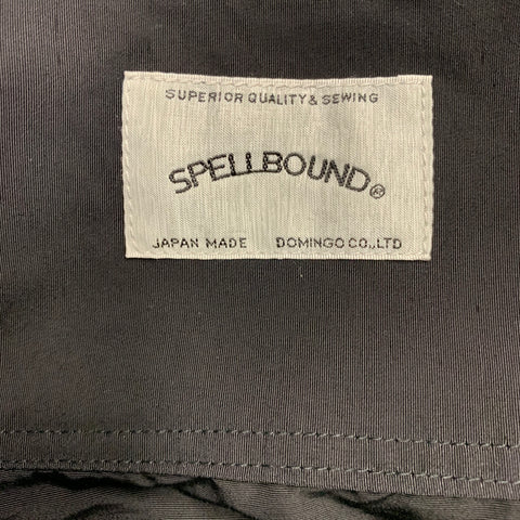 SPELLBOUND Size M Black Cotton Nylon Collarless Jacket