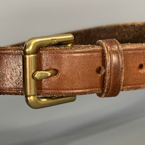 RALPH LAUREN Brown Leather Fanny Pack Bags & Leather Goods