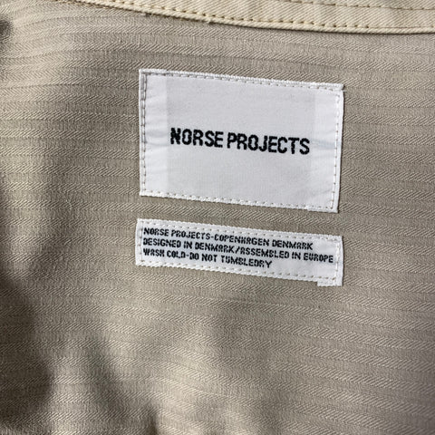 NORSE PROJECTS Size XL Beige Cotton Button Up Long Sleeve Shirt