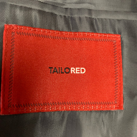 TAILO RED Size 40 Grey Wool Single Breasted Suit