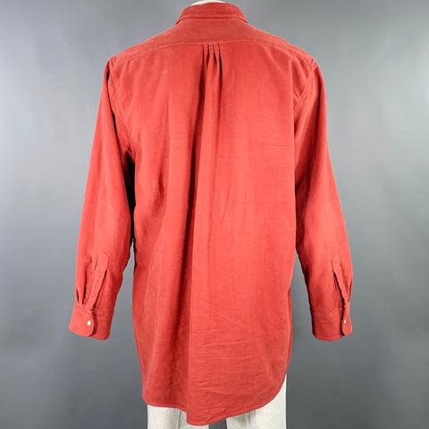WYTHE VALLEY RANCH Size XXL Red Brick Cotton Western Long Sleeve Shirt