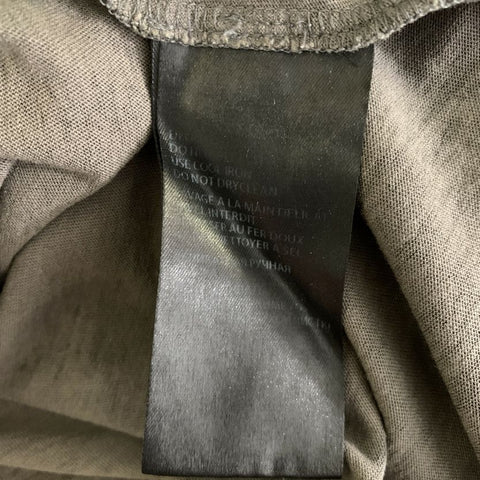 HAIDER ACKERMANN Size S Black Olive Checkered Tank Top