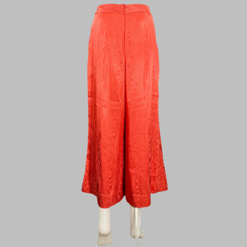 VERONICA BEARD Size 2 Red Coral Polyester Blend Marbled Dress Pants