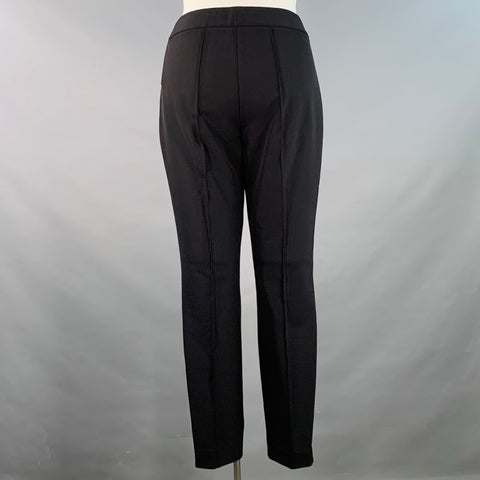LAFAYETTE 148 Size 12 Gramercy Black Polyamide Blend Side Zipper Dress Pants