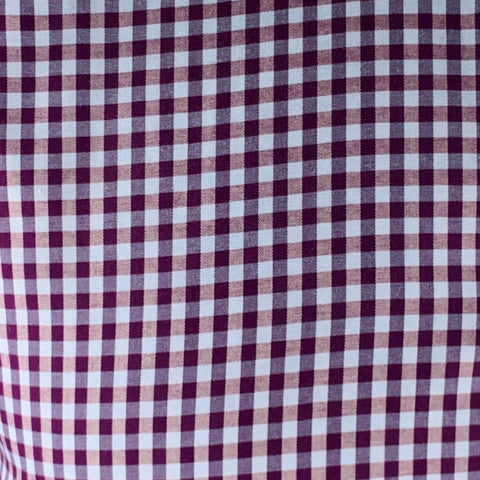Chemise à manches longues en coton à carreaux violets et bleus, taille M, ETON