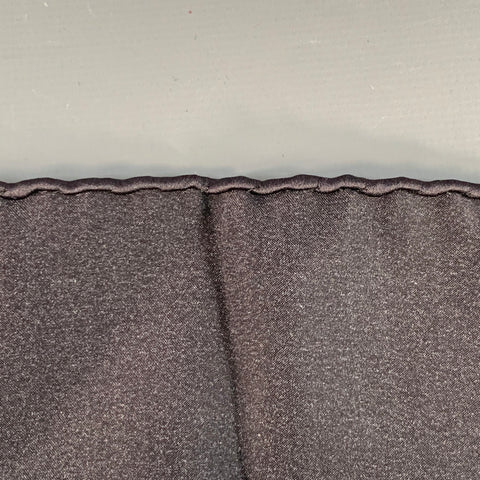 RALPH LAUREN Black Satin Pocket Square
