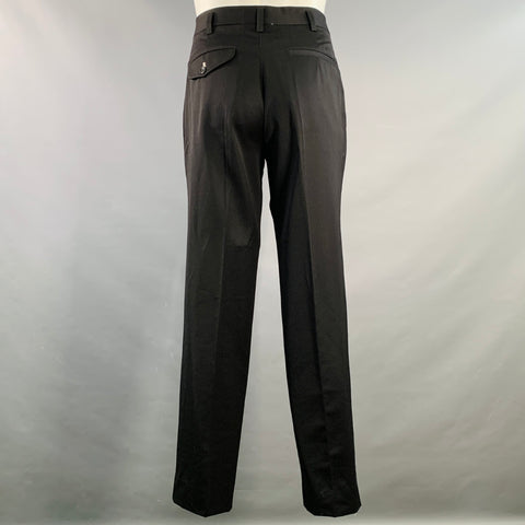 COMME des GARCONS x H&M Vintage Size 38 Regular Black White Twill Wool Notch Lapel Suit