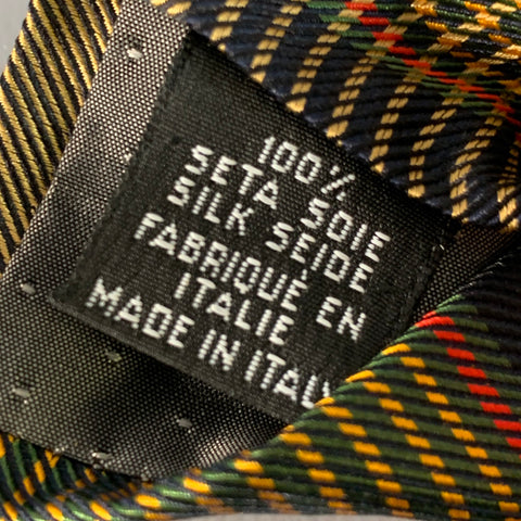 GIANFRANCO FERRE Multi Color Plaid Silk Tie
