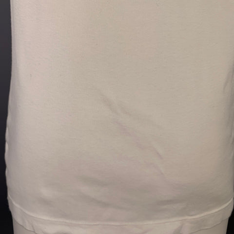 MARTIN MARGIELA Size M White Purple Print Cotton Tank Top