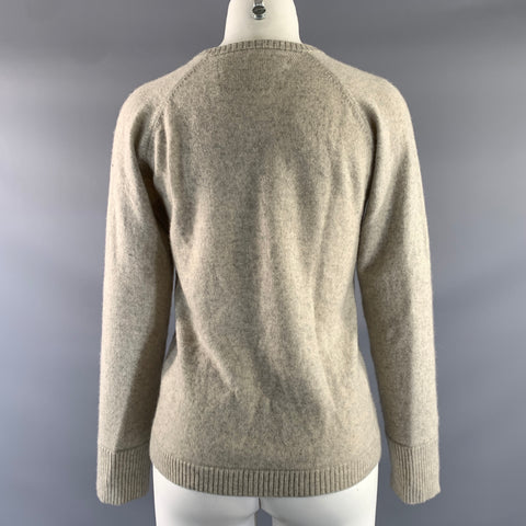 KIMINORI MORISHITA Size M Grey Cashmere Knit Crew Neck Pullover Womens