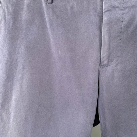INCOTEX Size 32 Blue Grey Cotton Flat Front Jeans