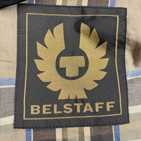 BELSTAFF Size 42 Trialmaster Dark Green Cotton Belted Jacket